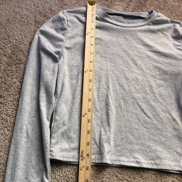 Gray Long Sleeve Top and Pants Set - Picture 4 of 16